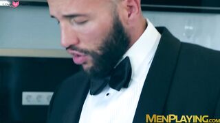 Executives Donato Reyes and Emir Boscatto analriding rough