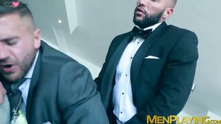 Executives Donato Reyes and Emir Boscatto analriding rough