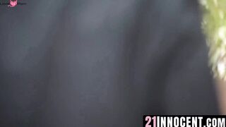 21Innocent.com - Blonde Cherry Kiss's blissful moans with boss Toby's massive cock