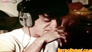 RetroDudes.com - Hairy gay guy strokes his fat cock and cums on his chest