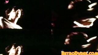 RetroDudes.com - Hairy gay guy strokes his fat cock and cums on his chest