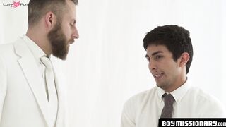 BoyMissionary.com - Mormon boy barebacked by a bearded elder after a serious, holy bl