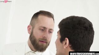 BoyMissionary.com - Mormon boy barebacked by a bearded elder after a serious, holy bl