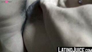 Hairy Francis intense barebacking made me scatter my cum all over my body
