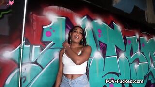 POV fucking sassy Caribbean for graffiti