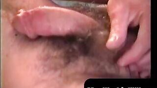 MenWorkinXXX.com - Arrogant old man strokes his small hairy tool solo