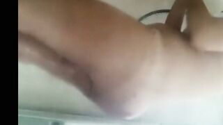 Stepmom's trimmed pussy and tan lines (hidden)