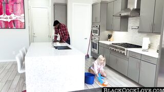 BlackCockLove.com - 18yo maid Chloe Temple fucks boss BBC after sloppy blowjob