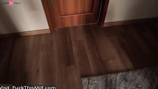 MY HOT YOGA TEACHER COUGHT ME JERKING OFF TO HER !