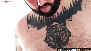 HardcoreBears.com - Bear daddies enjoy rimming before bareback ass slamming hard