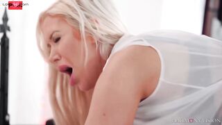 Girlfriend of Mammoth Proportions BIG Blonde Dominates Small Submissive