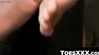 ToesXXX.com - Jocks' side-by-side jerk off with toe-focused climax