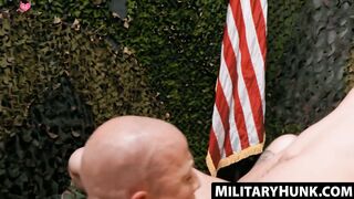 MilitaryHunk.com - Niko Carr rips open butt hole for dick