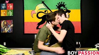Two young friends fucking intensly after oral session