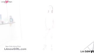 Teen Tests her Young Body taking Big Rod