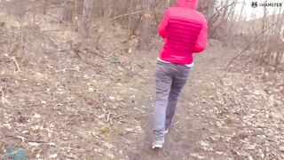 Real outdoors cum underwear under the bridge