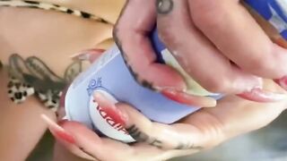 Messy fucked full of whipcream