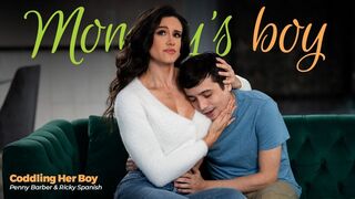 penny barber coddling her boy