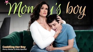 penny barber coddling her boy