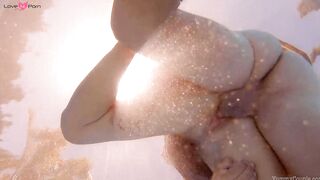 My swollen pussy gets cum glazed