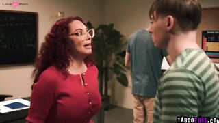 Two students DP busty teacher Kiki D Aire