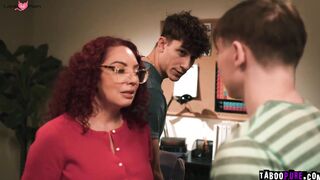 Two students DP busty teacher Kiki D Aire