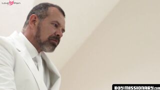 BoyMissionary.com - Mormon elder makes his blond pupil cum after a holy, divine bareb
