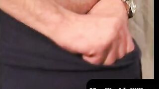MenWorkinXXX.com - Homo plumber tugging and stroking until a happy ending