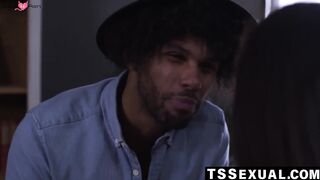 TSSexual.com - Tony Genius drills a stunning lady and frisky transgender