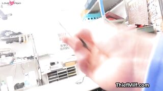 Trailer park milf busted and fucked for stealing