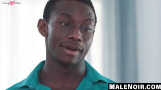 MaleNoir.com - Parker Payne's cock pricks my ass intensely on the bed