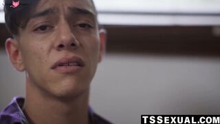 TSSexual.com - Ariel Demure watching herself penetrate Maya Woulfe