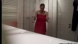my wonderful stepmom spied in the shower