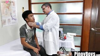 PinoyBoys.com - Stepdad receives a massage from horny Asian twink's intense touch