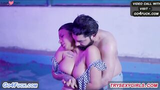 Indian Couple Club Party Enjoy After Swimming Pool Romantic Sex