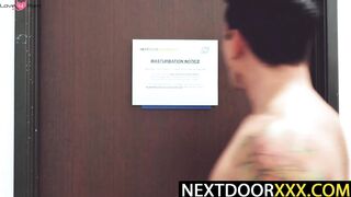 NextDoorXXX.com - Dakota Payne cums on Jayden Marcos' ass after fucking