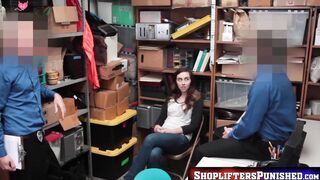 ShopliftersPunished.com - Handsome young crook double teamed by two big dick horny co