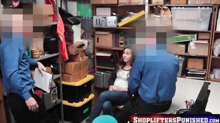 ShopliftersPunished.com - Handsome young crook double teamed by two big dick horny co