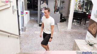 Stepsis yoga session end in a taboo fuck