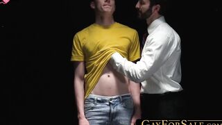 GayForSale.com - Kinky gay bottom fucked bareback with jocks hunting twink