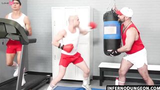 InfernoDungeon.com - Jim Fit and Andrew Connor cum from Wolfie's fist