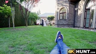 Newlywed Sarah Kay is pussy pounded while cucking her husband