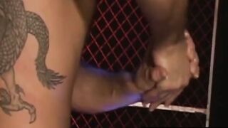 CentralFisting.com - Wilhelm Dragon's giant dildo squat and fist