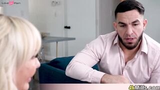 Cute Russian teen sitter versus stepmom