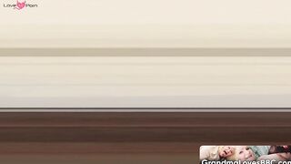 Old hottie Kathy White gets her shaved pussy creamed with sticky jizz