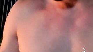 Milking my cock as I become intoxicated while smoking