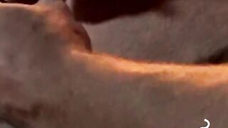 Milking my cock as I become intoxicated while smoking