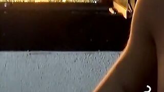 Milking my cock as I become intoxicated while smoking