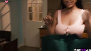 Happy newlyweds Little Puck and Isiah Maxwell tries to enjoy intimate fuck sesh