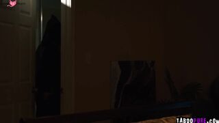 Happy newlyweds Little Puck and Isiah Maxwell tries to enjoy intimate fuck sesh